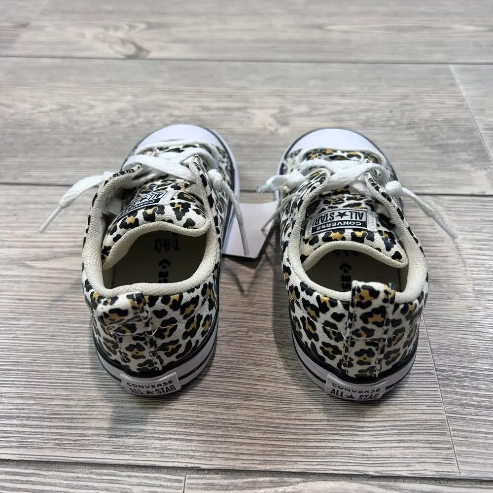 Converse Toddler Street Low Slip-On Cheetah Sneakers Light Brown 8 NWT